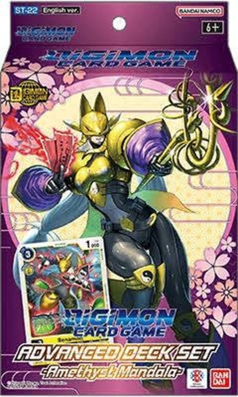 BRAND NEW ~ Digimon: Amethyst Mandala (ST-22) Advanced Deck